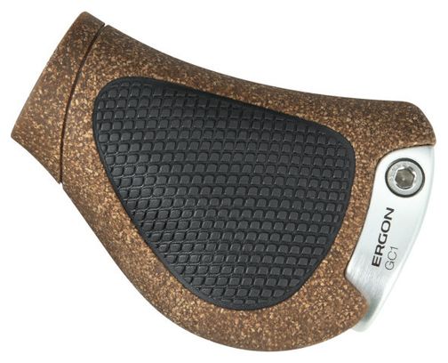 Ergon GC1 BioKork Grips For Rohloff / Nexus Shifters- Brown / Black