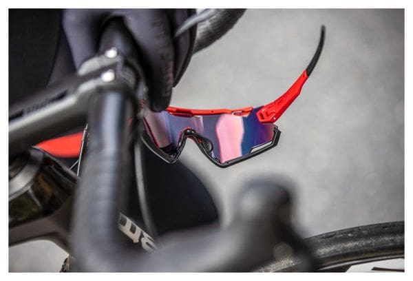 Lunettes Velo Rogelli Switch - Unisexe - Rouge/Noir