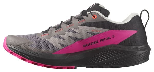 Salomon Sense Ride 5 Trail Shoes Black/Pink
