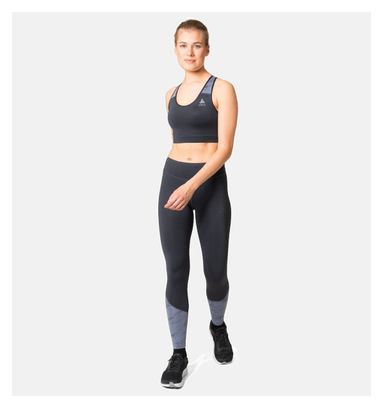 Damen Odlo Essentials Print Long Tights Blau