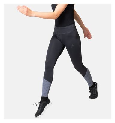 Damen Odlo Essentials Print Long Tights Blau