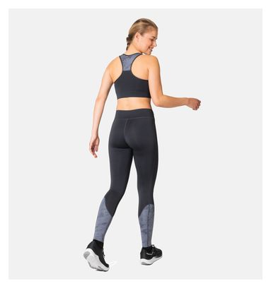 Damen Odlo Essentials Print Long Tights Blau