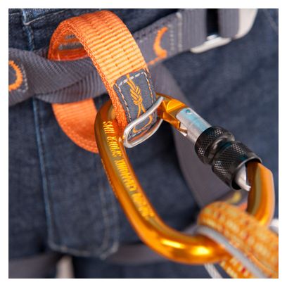 Simond Spider HMS BLC Orange screw-in carabiner