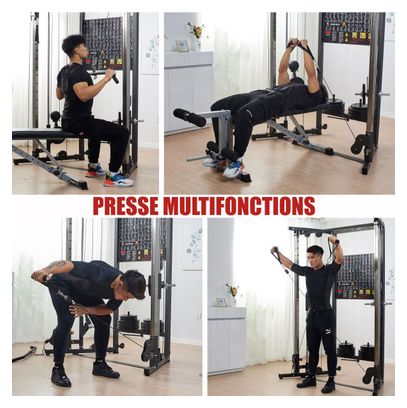 Station de musculation pliante double poulie – CARE – premium line