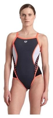 Arena Icons Swimsuit Super Fly Grau / Pink