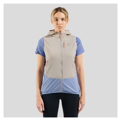 Odlo Ascent Women's Hybrid Vest Grijs/Blauw