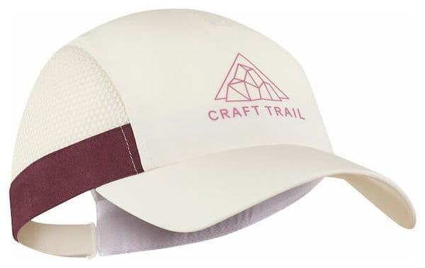 Gorra Craft Pro Trail Blanca/Roja