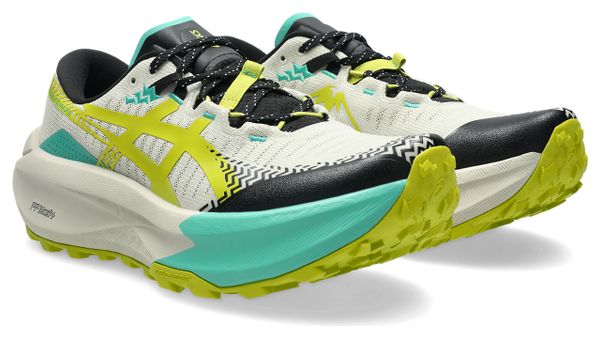 Chaussures Trail Asics Trabuco Max 5 Beige/Vert/Jaune Homme