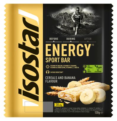ISOSTAR 3 Energieriegel HIGH ENERGY 3x35g Flavor Banana