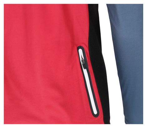 Maillot XLC JE-S22 manga larga rojo gris