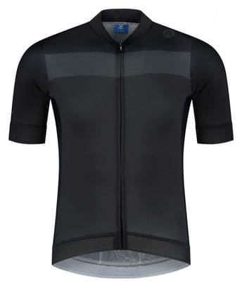 Maillot Manches Courtes Velo Rogelli Prime - Homme - Noir/Gris