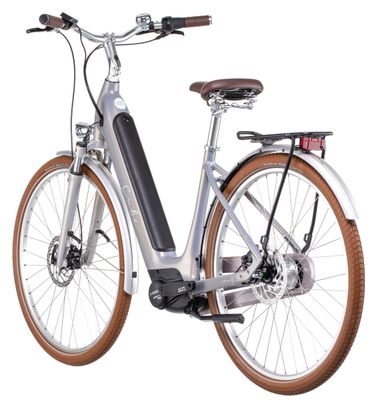 Cube Ella Cruise Hybrid 500 Easy Entry Electric City Bike Shimano Nexus 7S 500 Wh 700 mm Pearly Silver 2022