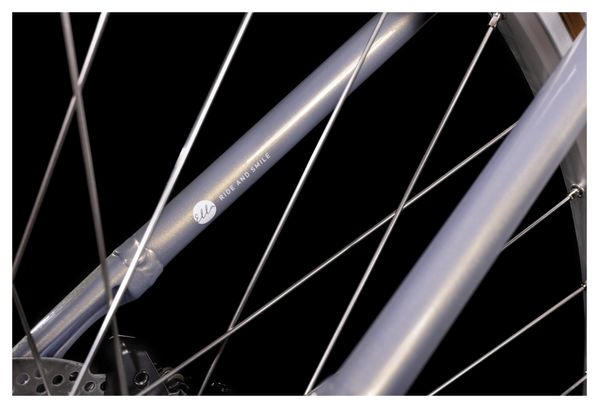 Cube Ella Cruise Hybrid 500 Easy Entry Electric City Bike Shimano Nexus 7S 500 Wh 700 mm Pearly Silver 2022
