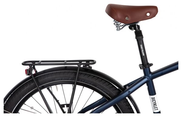 Produit Reconditionné - Vélo de Ville Électrique Bicyklet Raymond Shimano Acera 9V 504 Wh 27.5'' Bleu Matt Night
