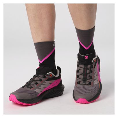 Salomon Sense Ride 5 Women's Trail Shoes Black/Pink