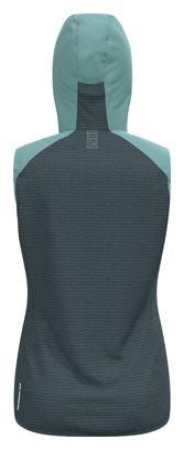 Chaleco híbrido Odlo Ascent para mujer Verde/Gris