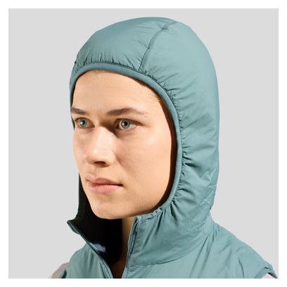 Chaleco híbrido Odlo Ascent para mujer Verde/Gris