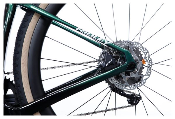 Vélo de Gravel Ridley Kanzo Adventure Shimano GRX Di2 11V 700 mm Vert Stellar Noir
