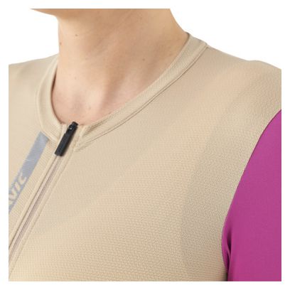 Mavic Essential Jersey met korte mouwen voor dames Beige/Rose
