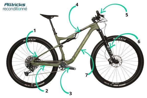 Lapierre XRM 7.9 Full-Suspension Mountain Bike with SRAM XO1 12-speed drivetrain, 168/178 cm frame – Refurbished Product