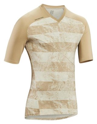 Maillot Manches Courtes Rockrider Feel All Mountain Beige