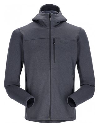 RAB Graviton Kapuzenfleece Grau