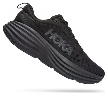 Chaussures Running Hoka Bondi 8 Wide Noir Homme