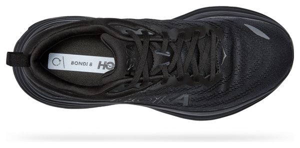 Chaussures Running Hoka Bondi 8 Wide Noir Homme