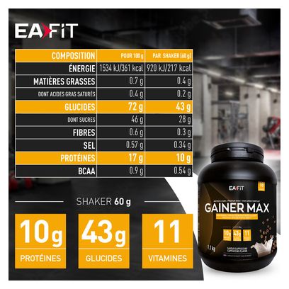 EAFIT Gainer Max Cappuccino 1 1 kg