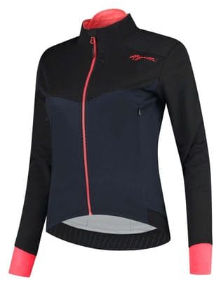 Veste Velo Hiver Rogelli Contenta - Femme - Bleu/Noir/Corail