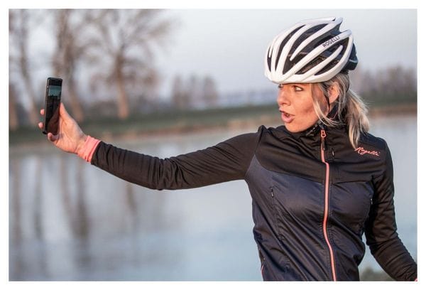 Veste Velo Hiver Rogelli Contenta - Femme - Bleu/Noir/Corail