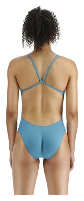 Tyr Solid Cutoutfit Storm Blue Costume da bagno a 1 pezzo da donna