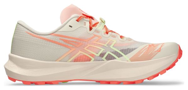 Asics Fuji Lite 7 Trail Running Shoes, White/Coral, Unisex