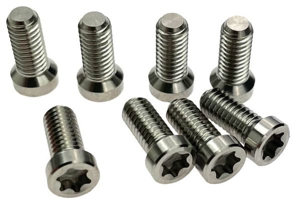 Tuercas y tornillos de plato Alugear para monoplato 5 piezas Negro