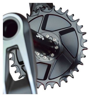 Tuercas y tornillos de plato Alugear para monoplato 5 piezas Negro