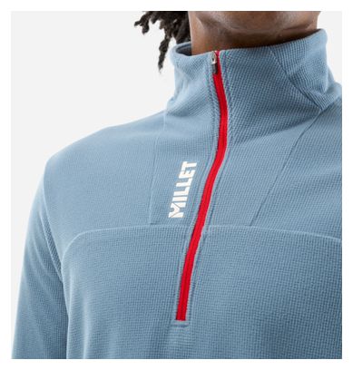 Pile Millet Ubic Lightgrid 1/2 Zip Uomo Blu