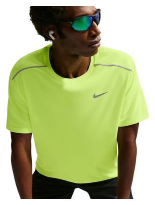 Maglia a maniche corte Nike Miler gialla da uomo