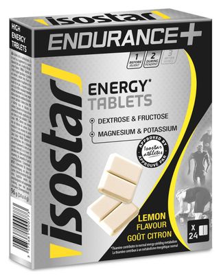 Tablettes Energétiques Isostar Endurance+ High Energy Citron x24