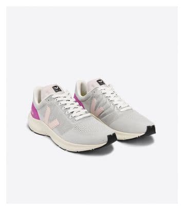 Veja Marlin LT V-Knit Running Shoes Gray Pink Women