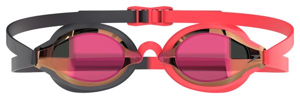 Speedo Fastskin Speed Socket 2.0 Mirror Black/Red Swimming Goggles