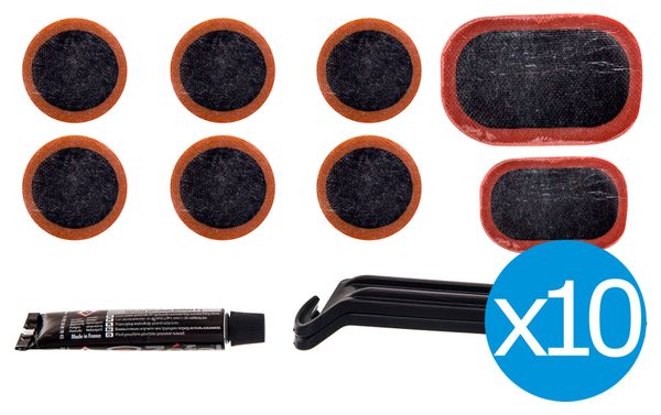 Kit de Réparation Zéfal 8 Rustines + 2 Démonte-Pneus X10
