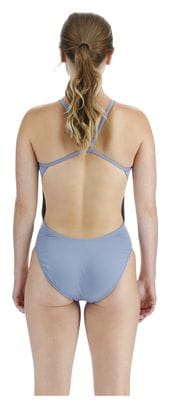 Tyr Solid Cutoutfit Stone Blue Women's 1-Piece Swimsuit