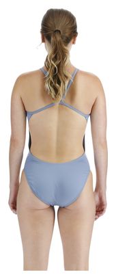 Tyr Solid Cutoutfit Stone Blue Dames 1-Delig Zwempak