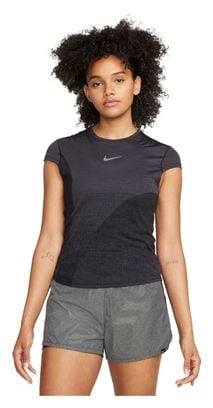Maillot manches courtes Femme Nike Dri-Fit Run Division Noir