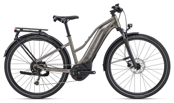 VTC Électrique Liv Amiti E+3 Shimano Alivio 9V 500 Wh 700 mm Gris Metal