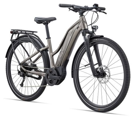 VTC Électrique Liv Amiti E+3 Shimano Alivio 9V 500 Wh 700 mm Gris Metal