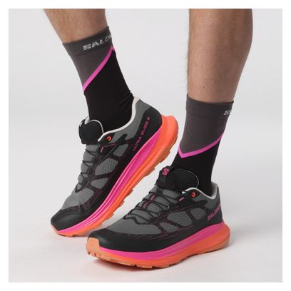 Chaussures de Trail Salomon Ultra Glide 2 Gris/Rose