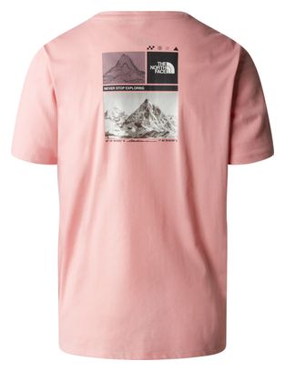 Camiseta para mujer The North Face Foundation Graphic Rosa