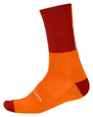 Endura Merino Socks Orange / Red