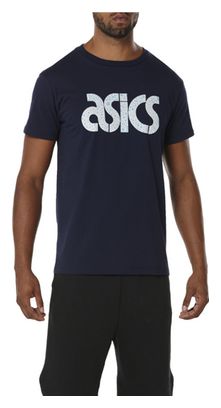 Asics Graphic 2 Tee A16059-5042  Homme  Bleu marine  t-shirts